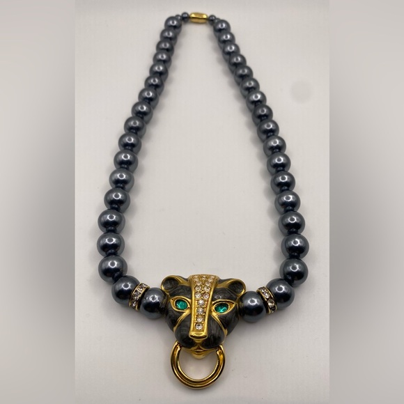 KJL For Avon Duchess Collection Panther Necklace (Susan Caplan Rediscovered) - Picture 14 of 14
